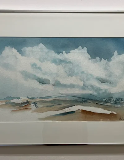 abstract watercolor landscape painting by Dick Leet